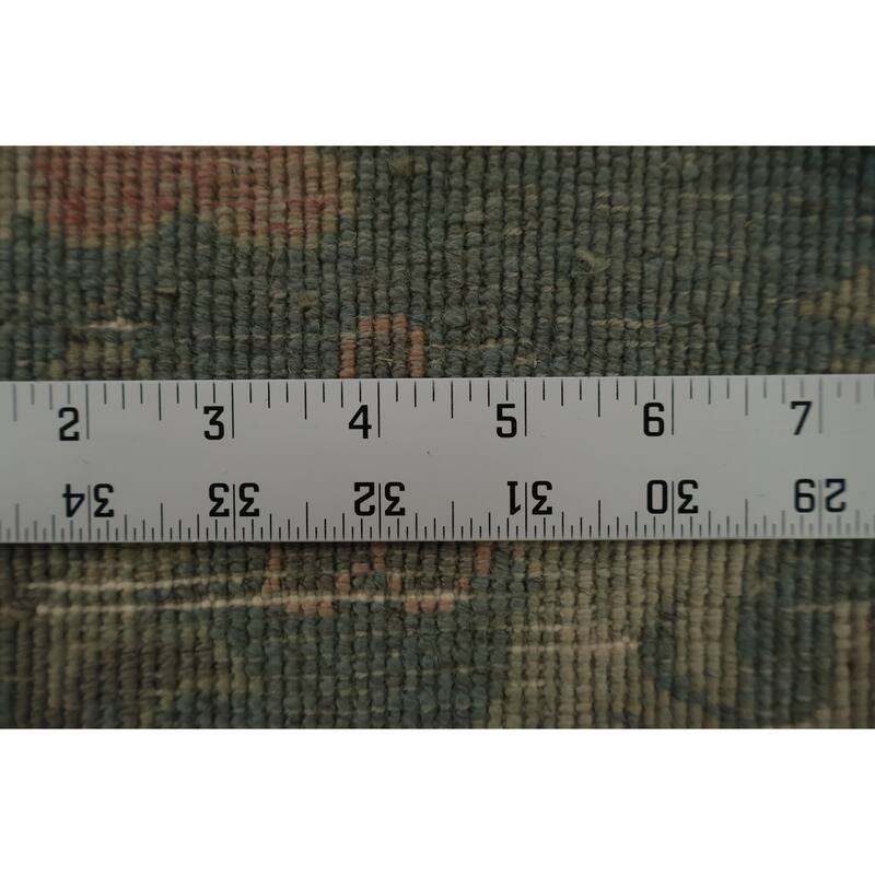 Hand Knotted Oriental 100% Wool Carpet Traditional All-Over Navy Blue & Blues Ziegler Area Rug - 12' 3'' X 10' 10''