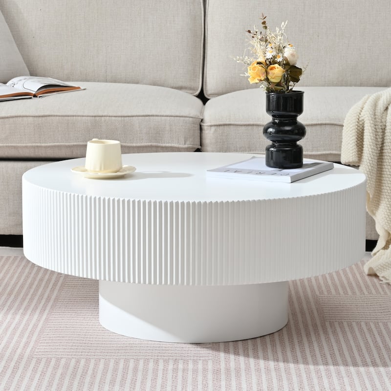 Elegant Easy Assembly Round Coffee Table