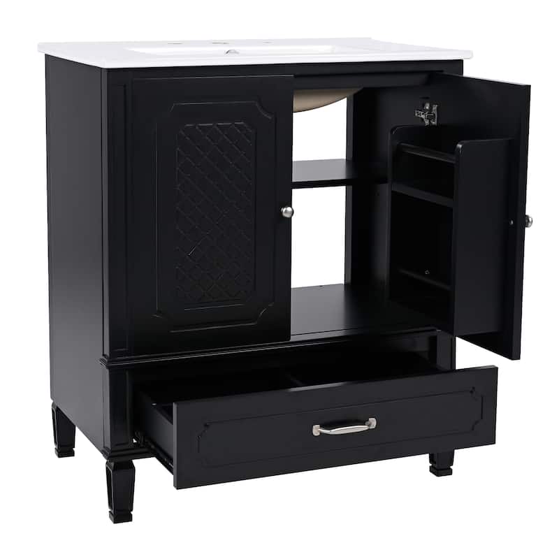 Christopher Knight Home- Mike Bathroom Vanity with Double Sink Set