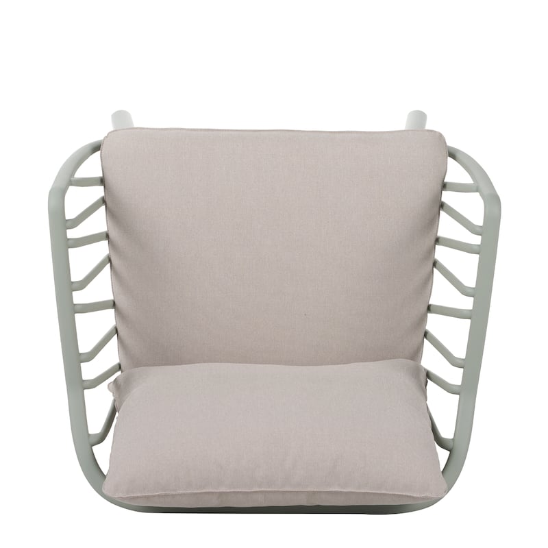 Carli Modern Indoor/Outdoor Club Chairs with Cushions (Set of 2) by Christopher Knight Home