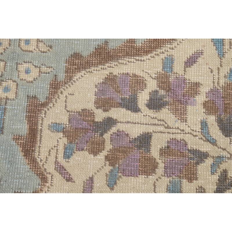 Traditional Floral Tabriz Persian Rug Traditional Handmade Wool Carpet - 9'7"x 12'8"