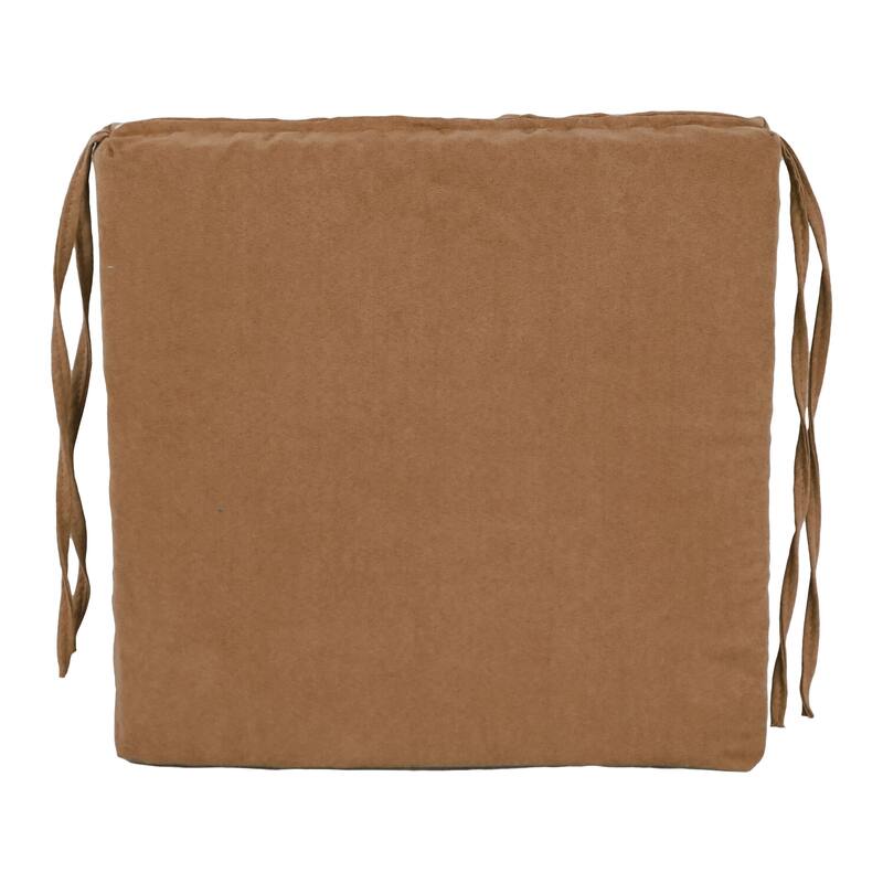 16-inch Square Indoor Microsuede Chair Cushions (Set of 2 or 4) - 16 x 16