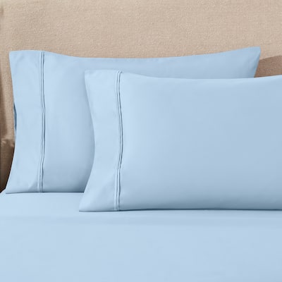 Superior 1200 Thread Count Egyptian Cotton Solid Pillowcase - (Set of 2)