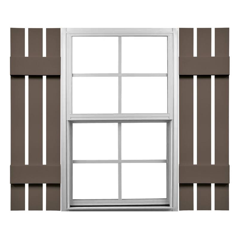 Mid-America Vinyl, Standard Size Three Board Spaced Shutters