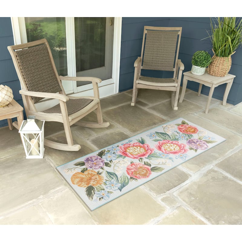 Liora Manne Esencia Secret Garden Indoor/Outdoor Mat