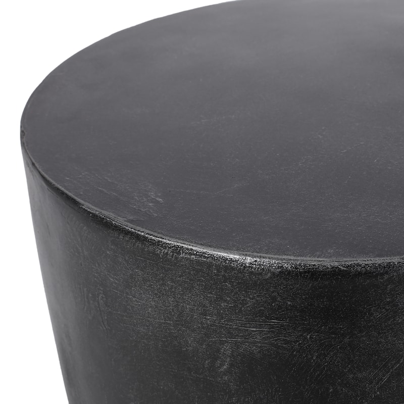 Bianca Outdoor Lightweight Concrete Side Table by Christopher Knight Home
