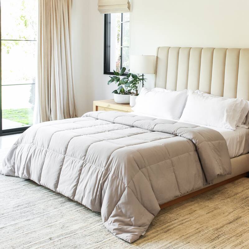 Jennifer Adams Lux Down Alternative Duvet Insert / Comforter - Queen/Full - Whisper Gray