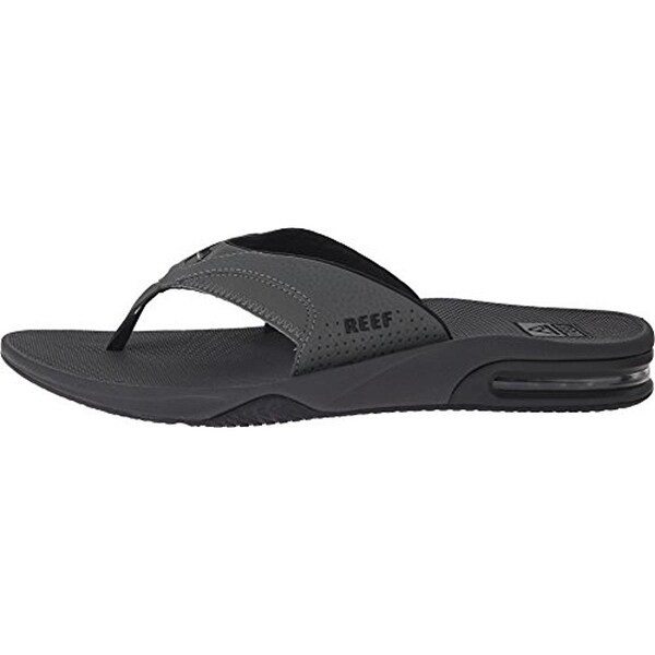 men's fanning thong sandals with bottle opener