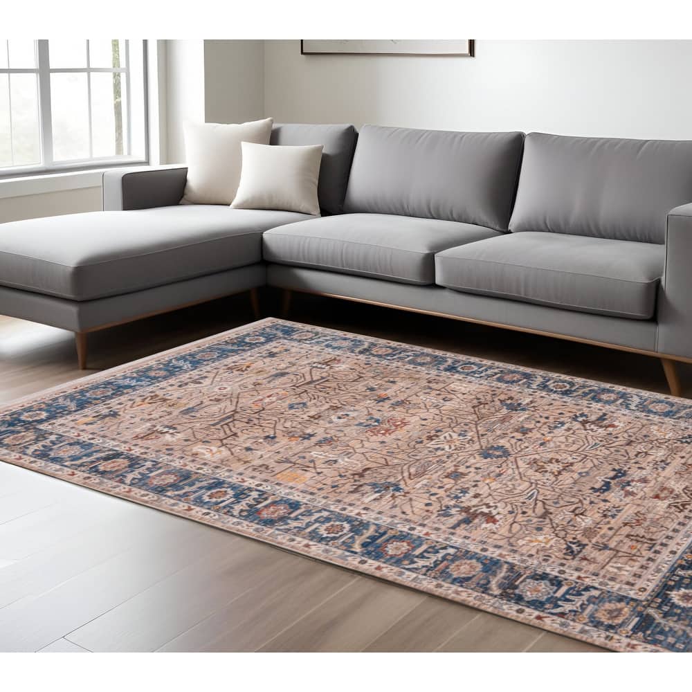 HomeRoots Oriental Traditional Rectangle Area Rug