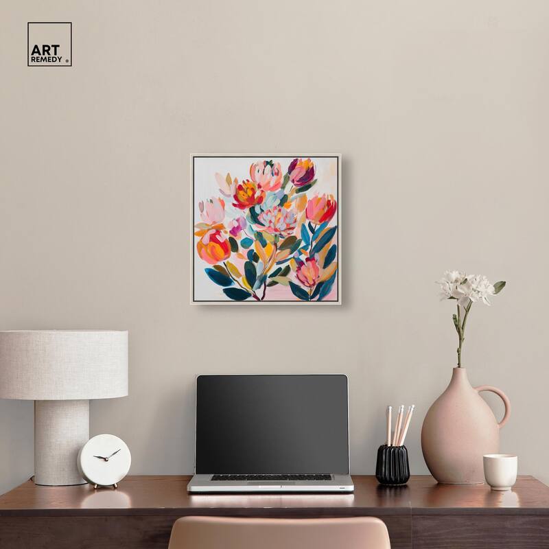Contemporary Flora II Canvas by Art Remedy