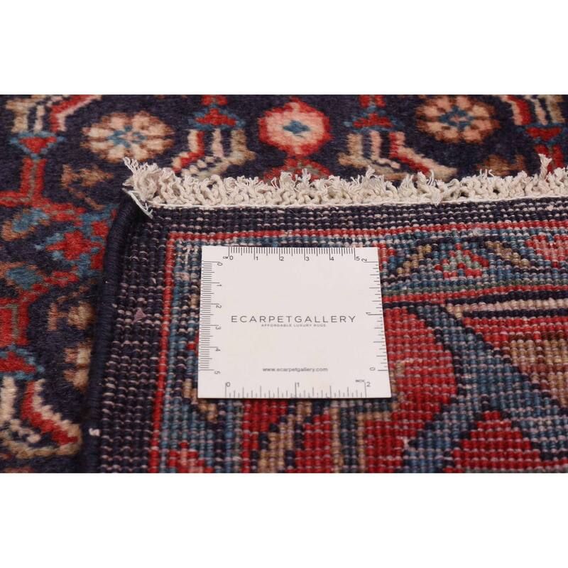 ECARPETGALLERY Hand-knotted Andelz Navy Wool Rug - 3'6 x 10'2