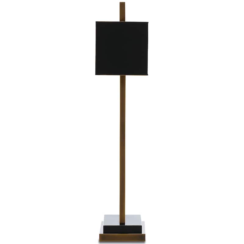 Currey & Company Otto Brass Table Lamp - 30.75"h x 19.5"w x 6.5"d