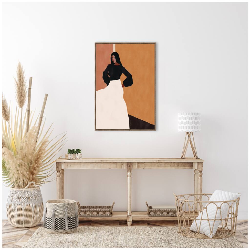 Kate and Laurel Sylvie Seville Framed Canvas by Alexander Ginzburg