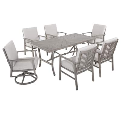 Outdoor Dining Set, 7 Pieces Patio Furniture Set