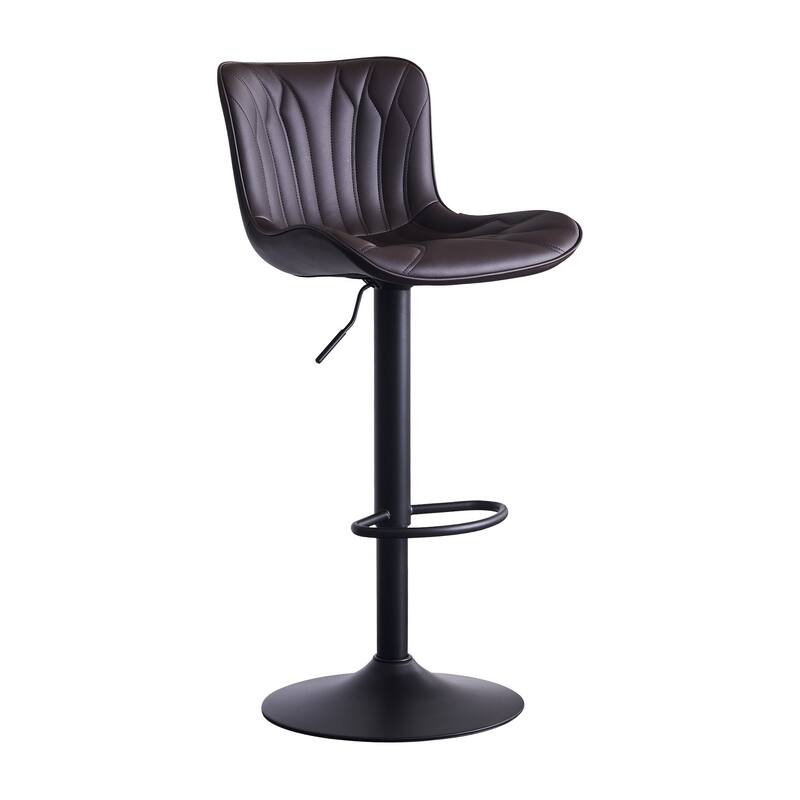 Counter Height Bar stools Modern Leather Adjustable Barstools
