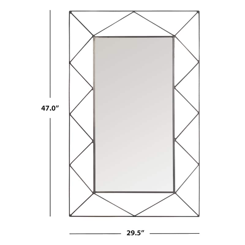 SAFAVIEH Katlynn 30-inch Rectangular Mirror - 29.5" W x 3" L x 47" H - 30Wx3Dx47H