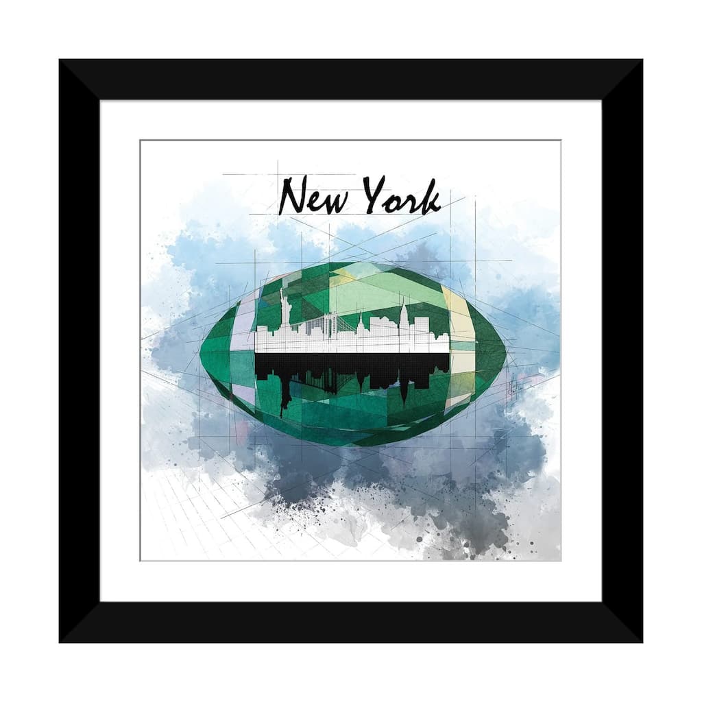 iCanvas "Football New York Jets" by Katia Skye