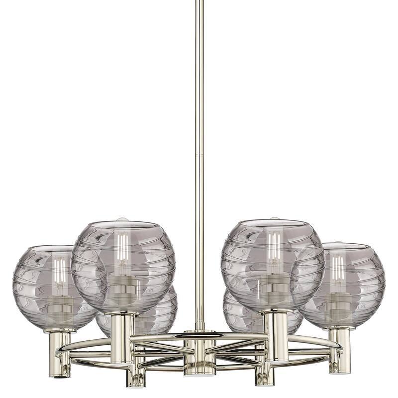 Innovations Lighting 434-6CR-G1213-6SM Crown Point 6 Light 26" Wide - Polished Nickel