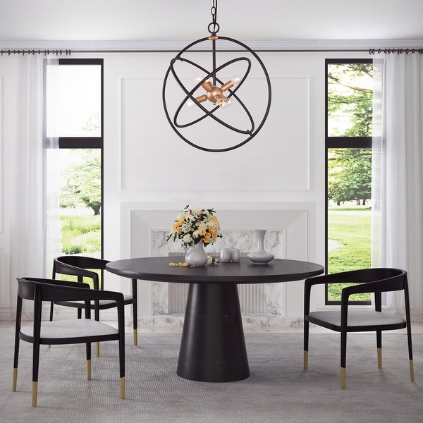 Shop 6lights Modern Farmhouse Gold/Matte Black Metal Orb