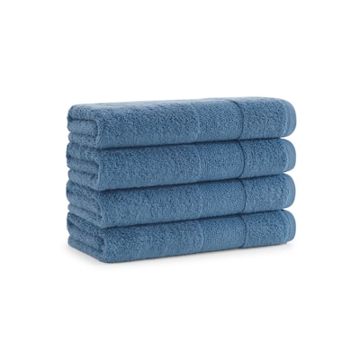 Aston & Arden Turkish Solid 4-Piece Hand Towels - 18x32