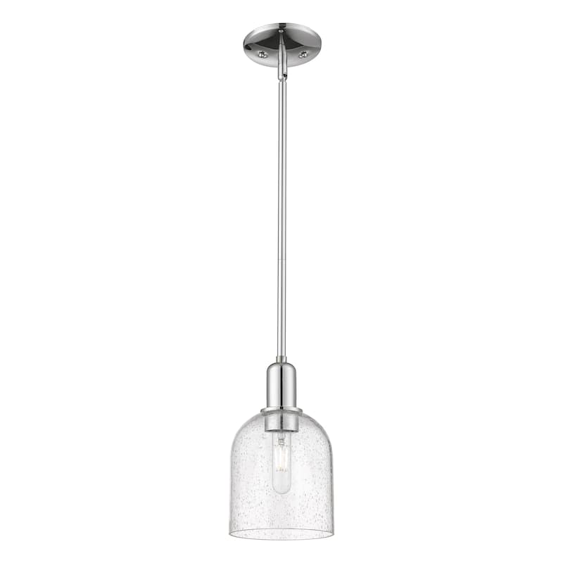 Innovations Lighting Endless Possibilities Arcadia - Bella - 1 Light 6" Stem Hung Mini Pendant - Polished Chrome/Seedy