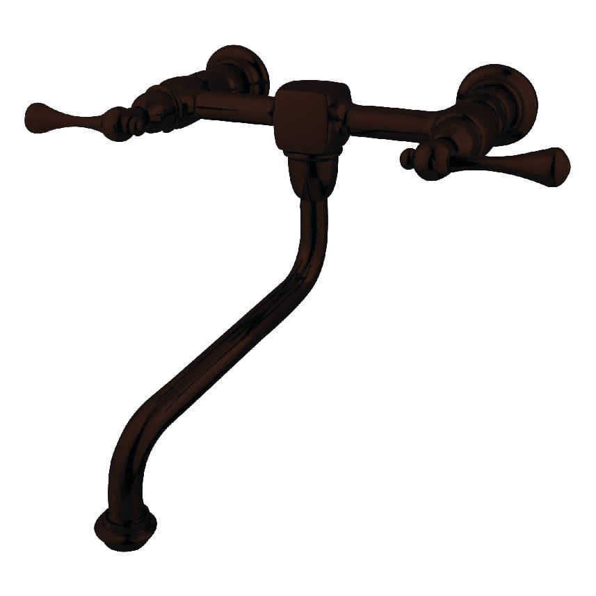 Kingston Brass Heritage 1.2 GPM Wall Mounted Bathroom Faucet -