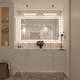 preview thumbnail 28 of 161, Large LED Bathroom mirror Tempered Glass Dimmable Anti-Fog Vanity Mirror