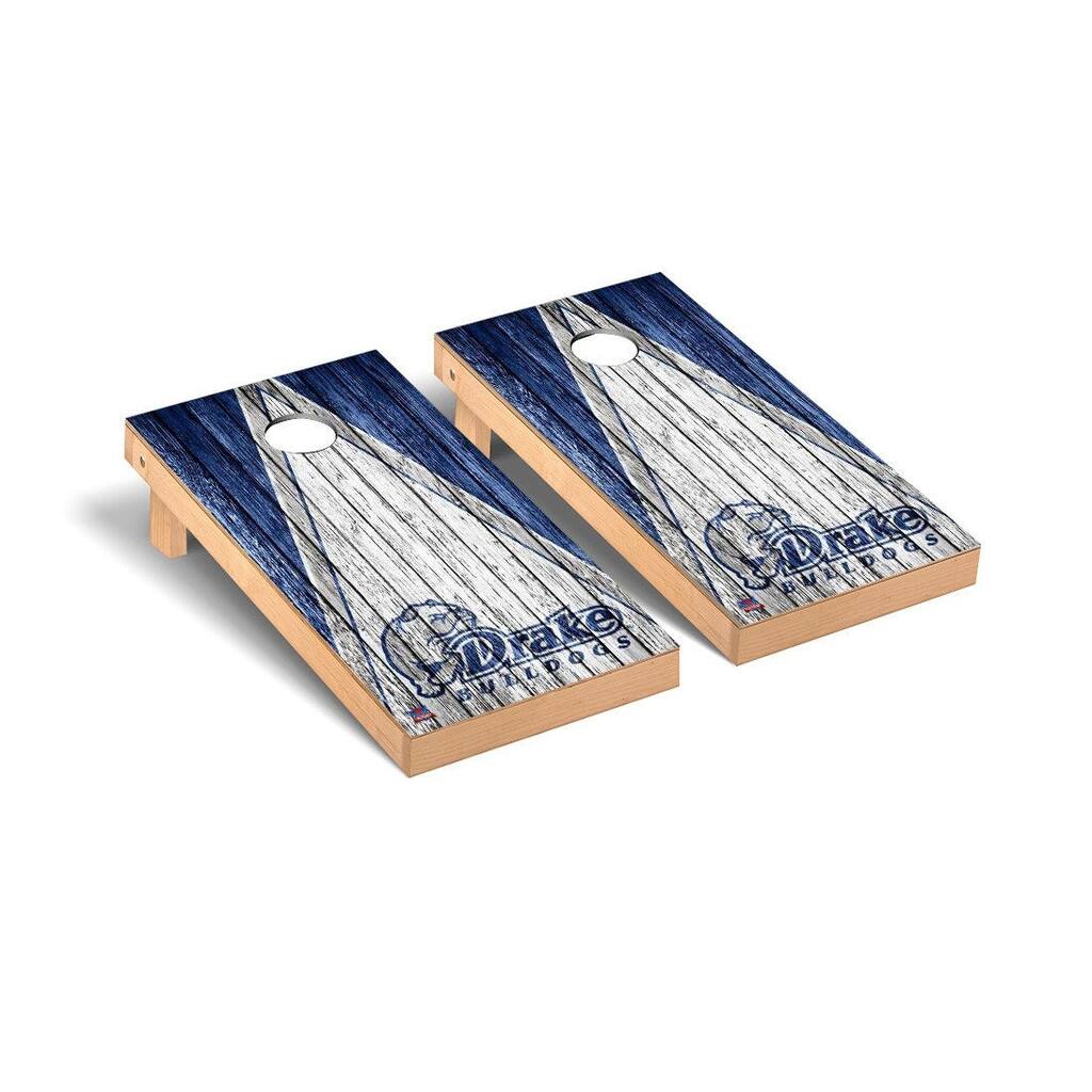 Drake Bulldogs Triangle Cornhole Board Set