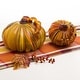 preview thumbnail 12 of 94, Glitzhome Fall Harvest Handblown Glass Pumpkins Set Thanksgiving Table Centerpieces Set of 2-Multi Striped