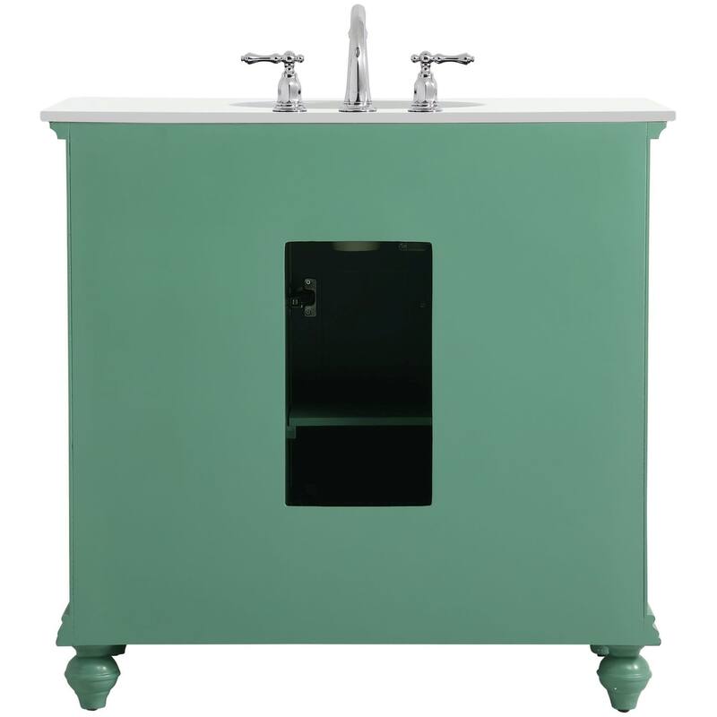 Elegant Lighting VF12336-VW Otto 36" Free Standing Single Basin Vanity