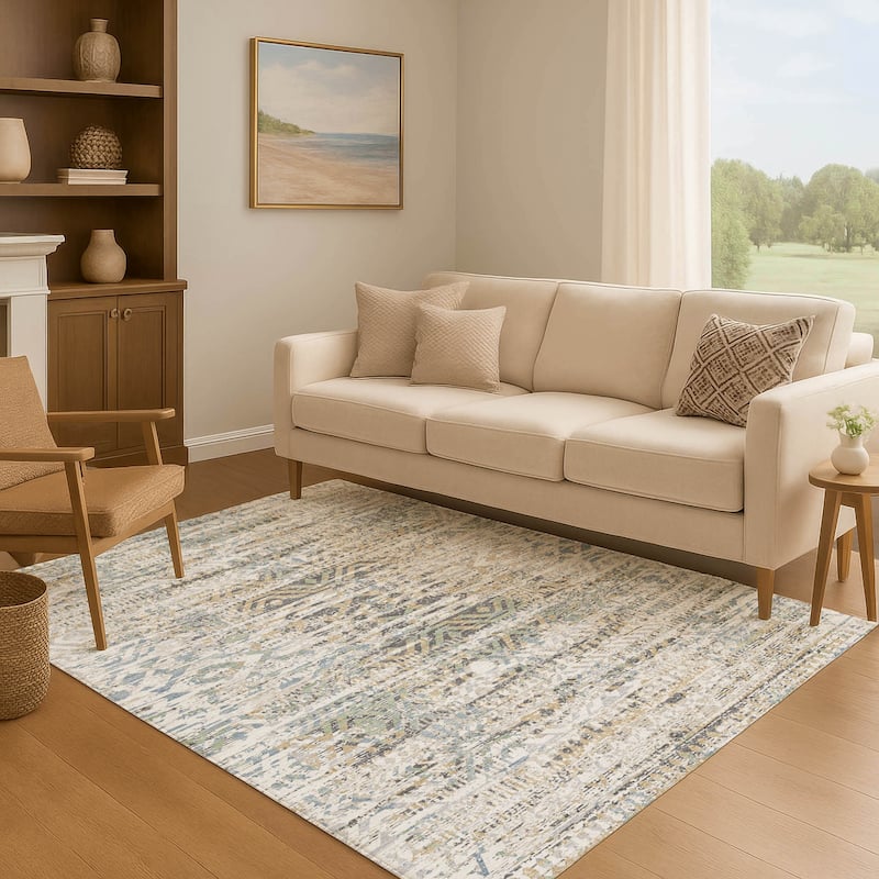 Premium Washable Super Soft Modern Global Mayfield Rug