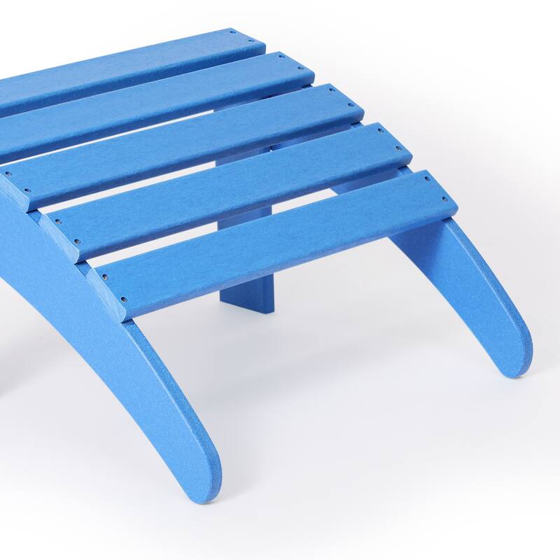 Polytrends Laguna Hdpe All Weather Outdoor Patio Foldable Ottoman