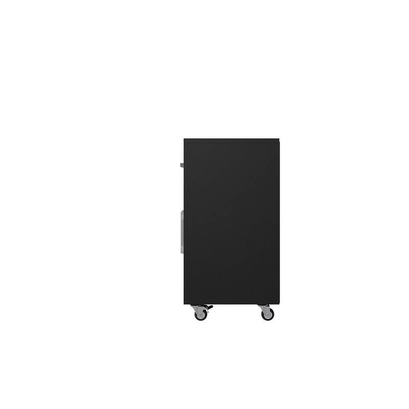 Manhattan Comfort Eiffel 28.35" Mobile Garage Storage Cabinet with 1 Drawer