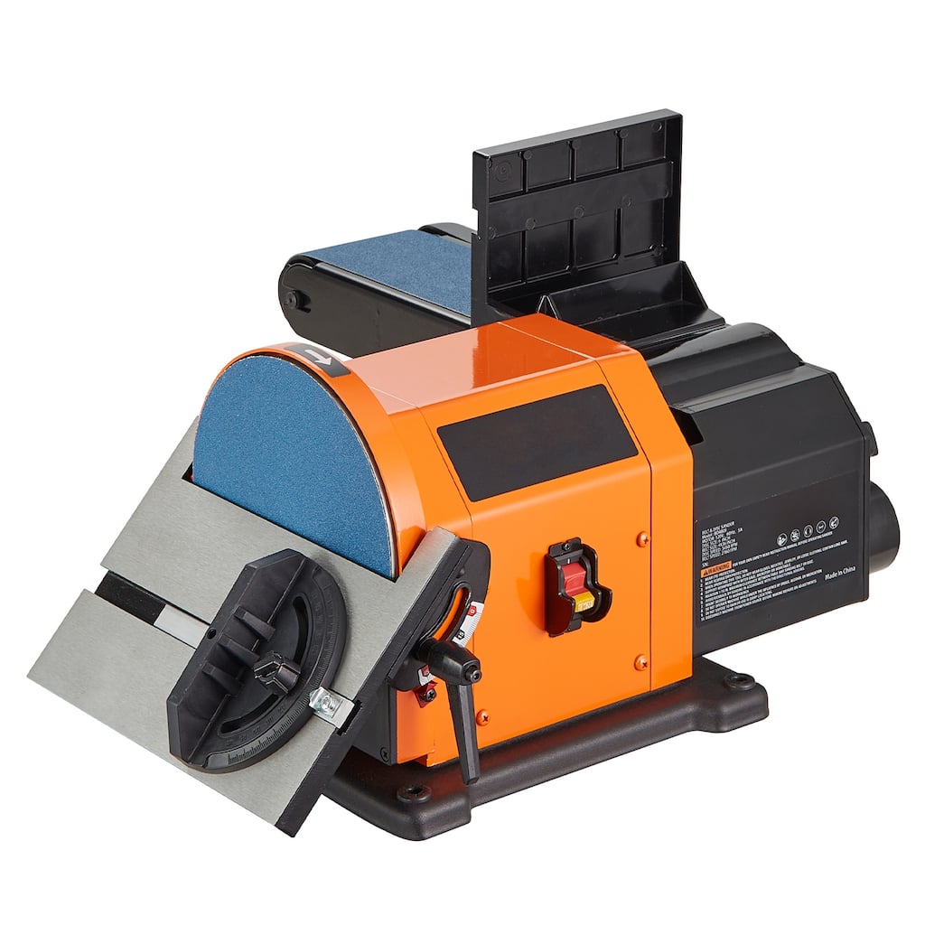 Belt Sander Induction Motor Cast Aluminum Worktable for Woodworking, Metalworking