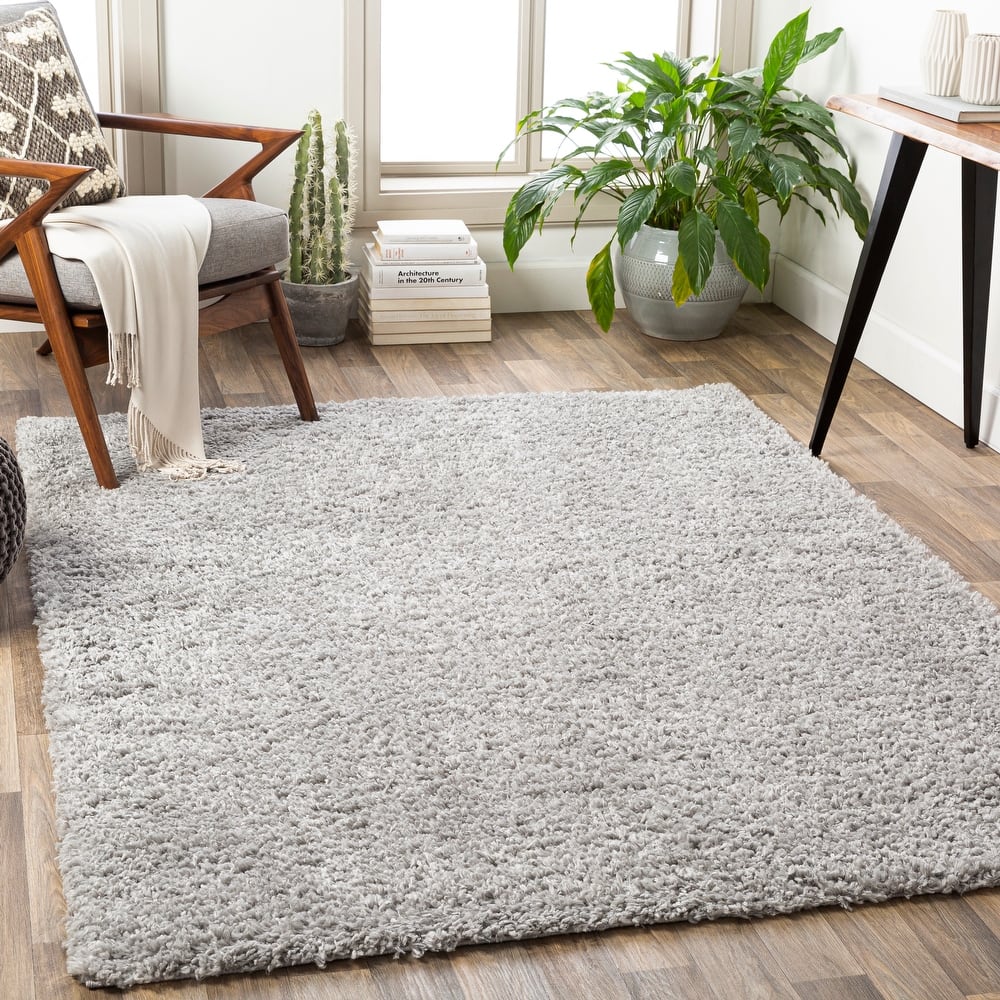 Livabliss Penny Solid Shag Area Rug