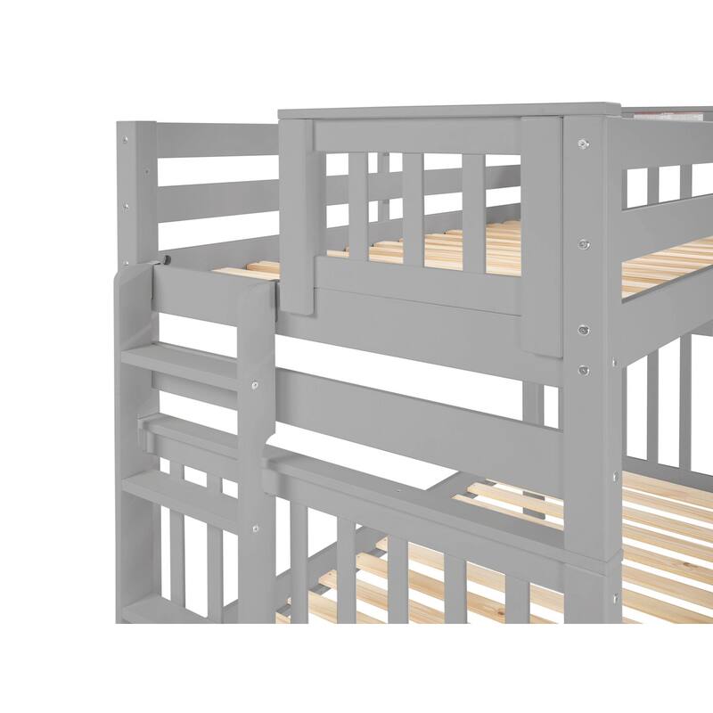 Taylor & Olive Trillium Tall Twin over Twin Bunk Bed, Twin Trundle