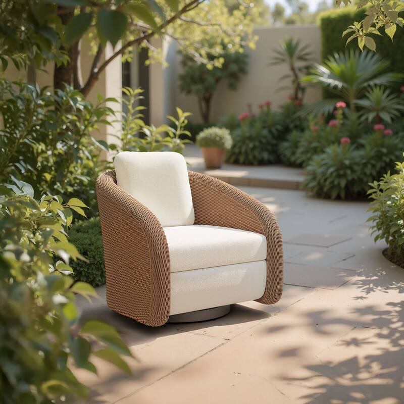 Solara Swivel Chair Ivory - Ivory
