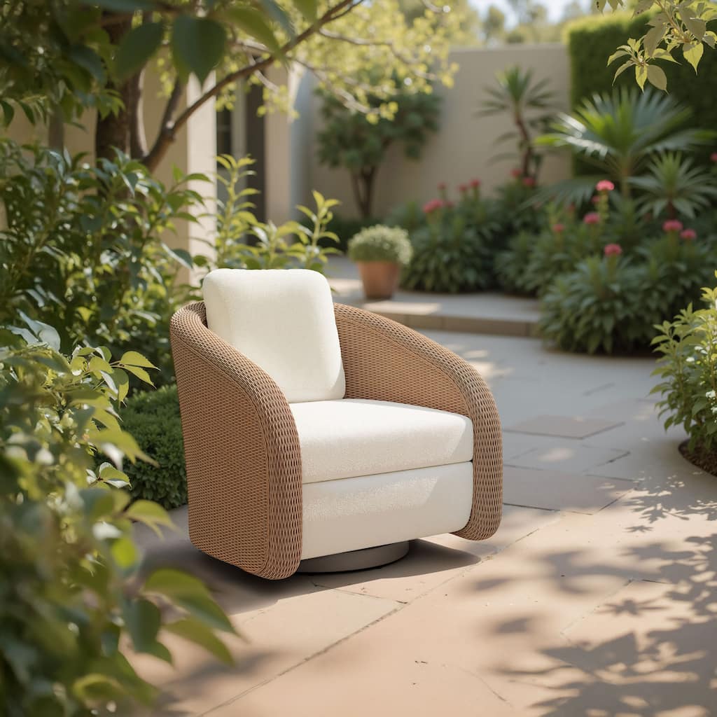 Solara Swivel Chair Ivory