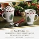 preview thumbnail 2 of 5, Spode Set of 2 Christmas Tree Peppermint Mugs with Spoons