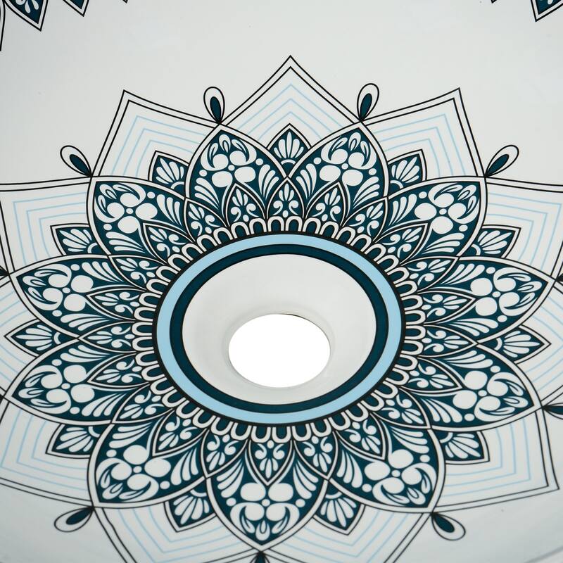 16" Round Artistic Ceramic Vessel Sink