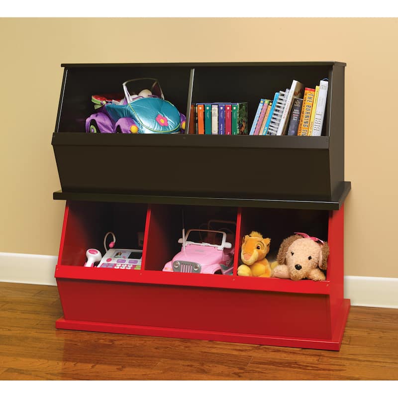 Badger Basket Two Bin Stackable Storage Cubby