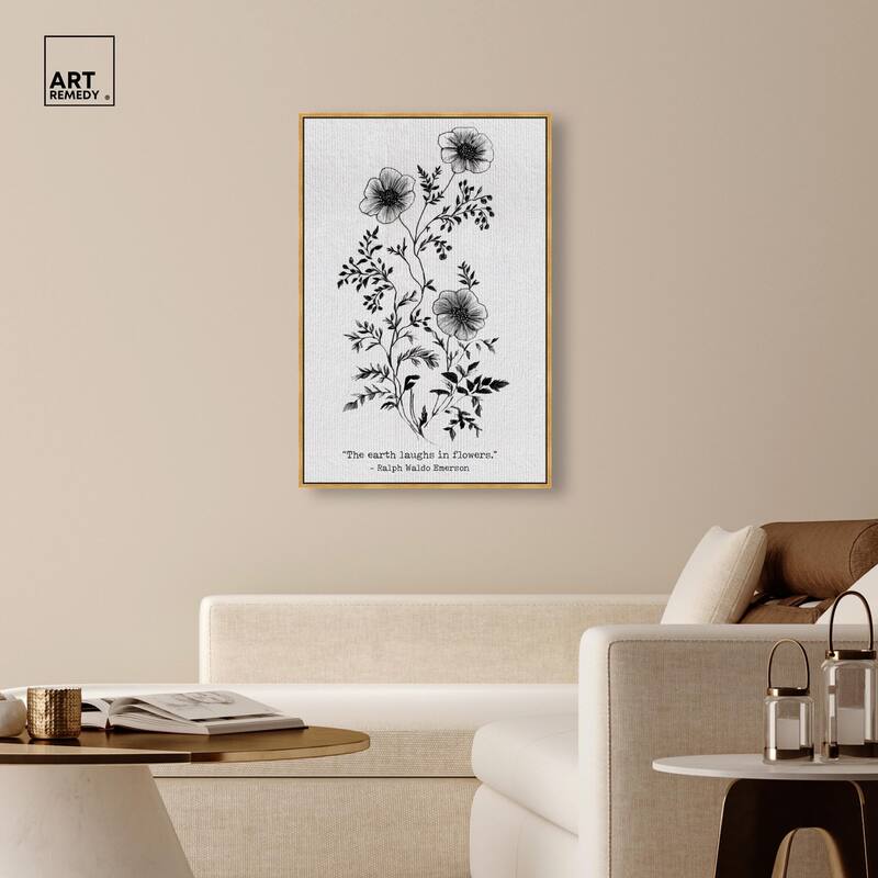 Earth Laughs in Flowers Canvas by Art Remedy