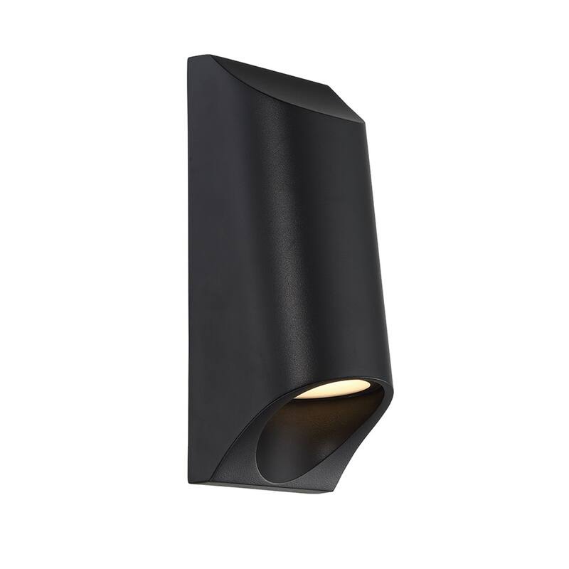 Mega 11in LED Indoor or Outdoor Wall Light 3000K in Black - 11-inch - 11-inch - Black