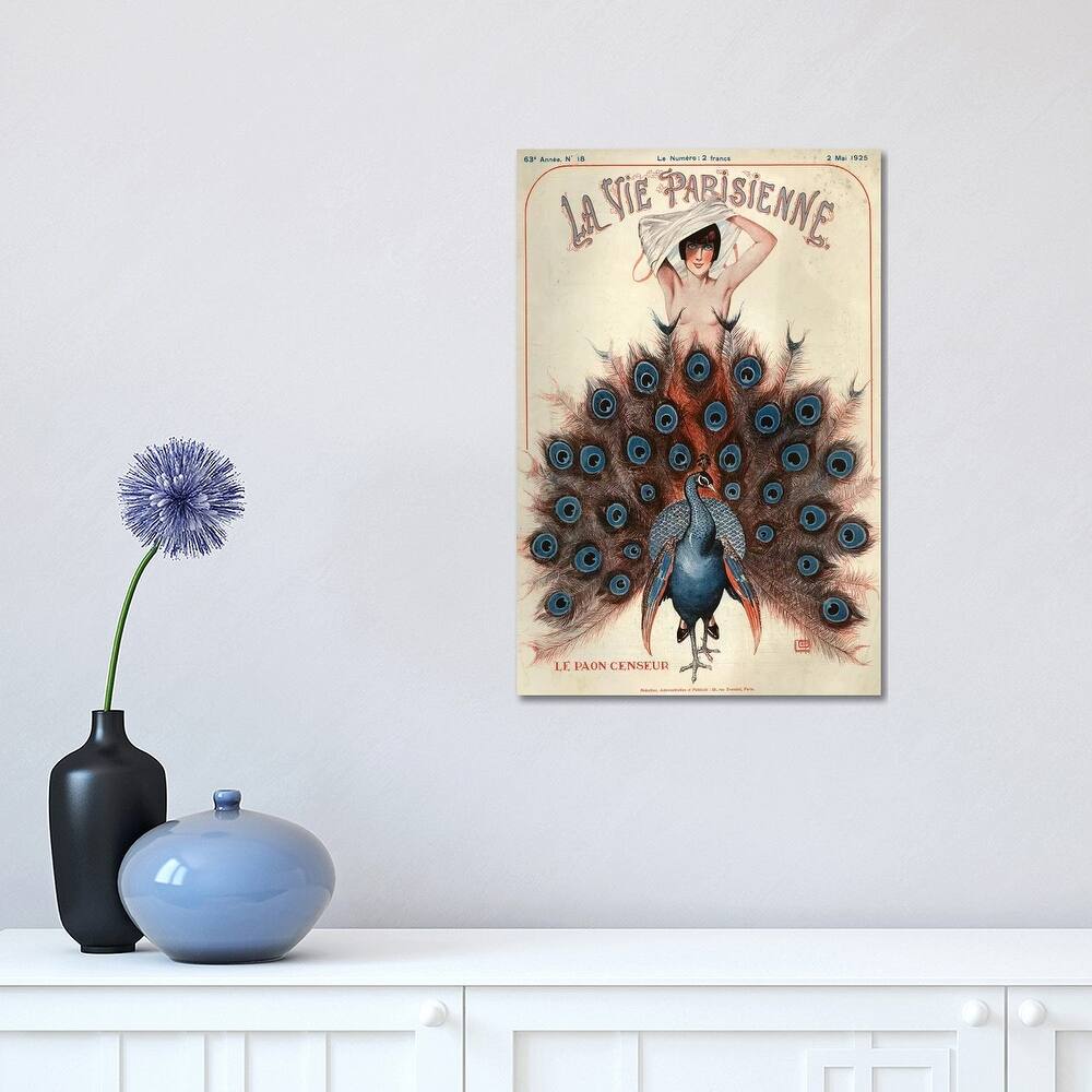 iCanvas "1925 La Vie Parisienne Magazine Cover" by Georges Leonnec Canvas Print