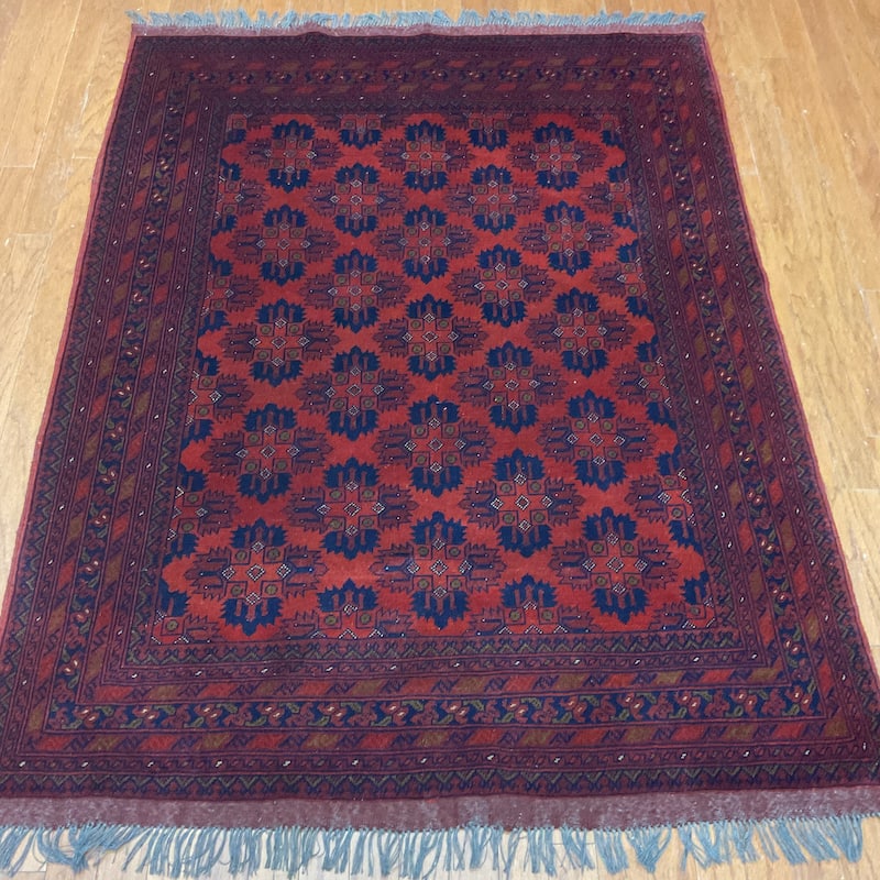 HERAT ORIENTAL Handmade Khall Mohammadi Wool Rug - 4'10" x 6'6"