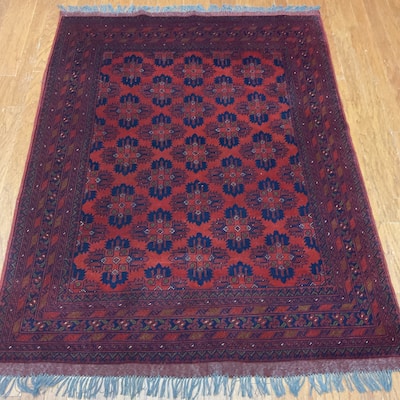 HERAT ORIENTAL Handmade Khall Mohammadi Wool Rug - 4'10" x 6'6"