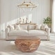 preview thumbnail 2 of 7, Bon 33 Inch Diamond Shape Acacia Wood Coffee Table With Smooth Top, Natural Brown