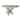 Adison Bone White Dining Table with Pedestal Base