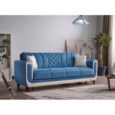 Dizza 91.7" Fabric Convertible Sleeper Sofa
