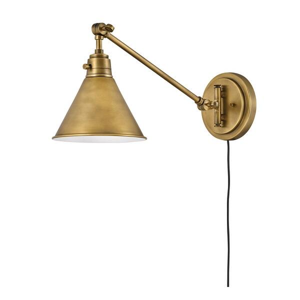 slide 2 of 3, Hinkley Arti 1-Light Sconce in Heritage Brass